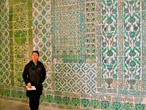 Taking in the beauty of the Topkapi Palace